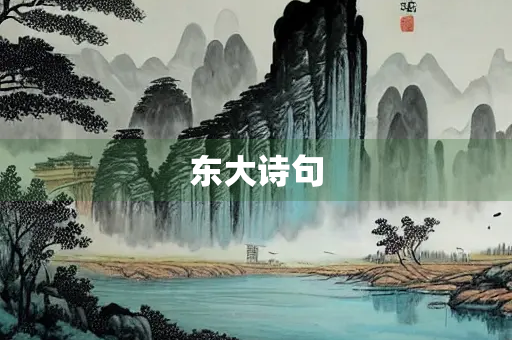 东大诗句