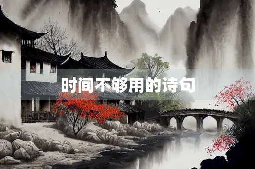 时间不够用的诗句