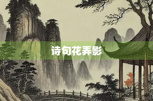 诗句花弄影