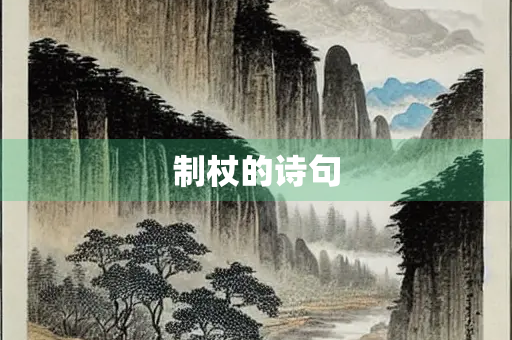 制杖的诗句