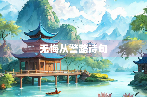 无悔从警路诗句