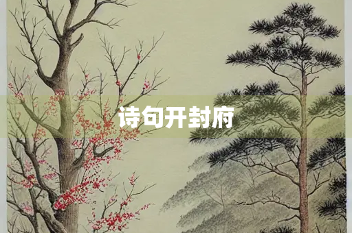 诗句开封府
