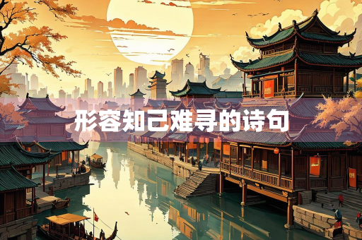 形容知己难寻的诗句