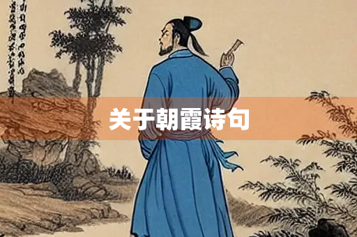 关于朝霞诗句