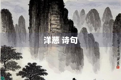 洋葱 诗句