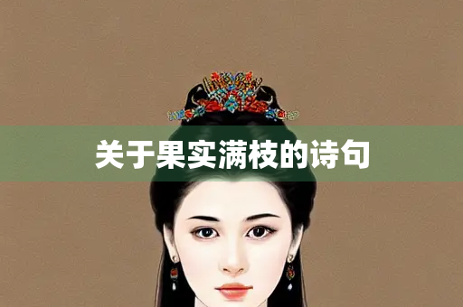 关于果实满枝的诗句