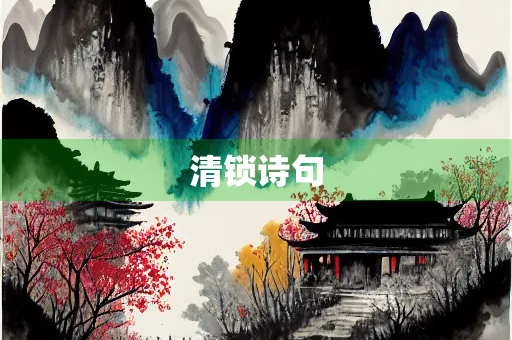 清锁诗句