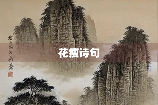 花瘦诗句