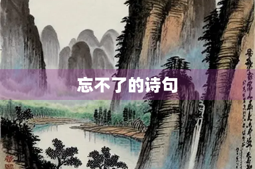忘不了的诗句