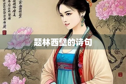 题林西壁的诗句
