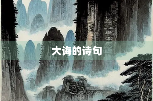 大诲的诗句