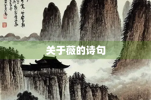 关于薇的诗句