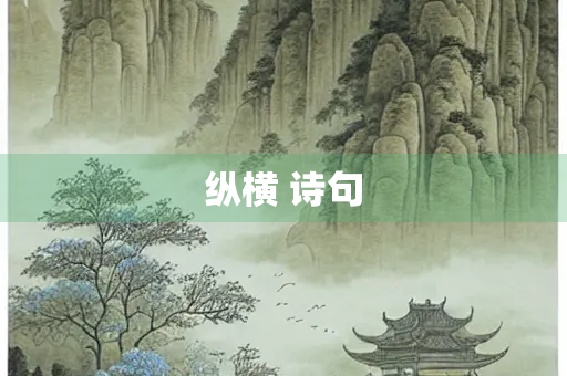 纵横 诗句