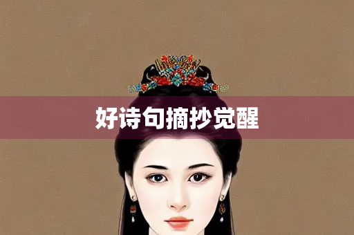 好诗句摘抄觉醒