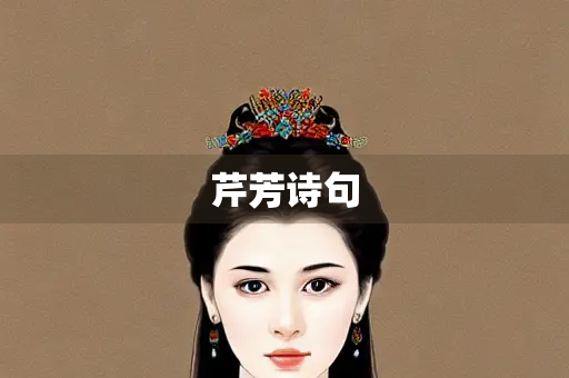 芹芳诗句