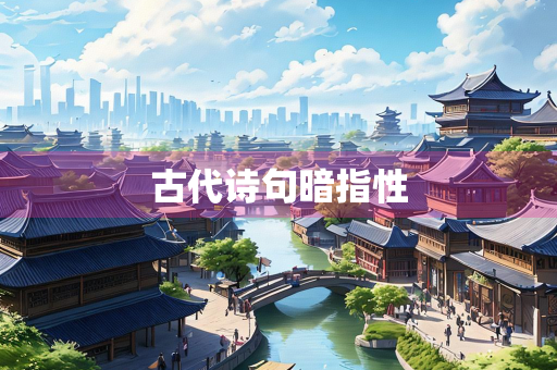 古代诗句暗指性