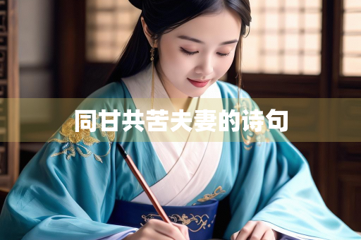 同甘共苦夫妻的诗句