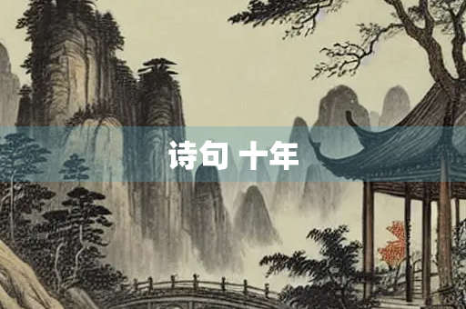 诗句 十年