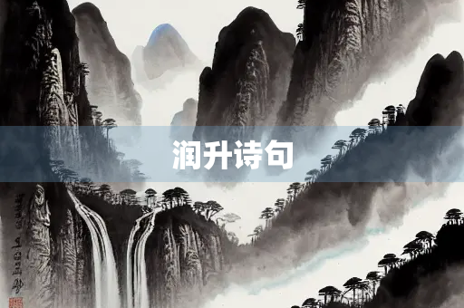 润升诗句