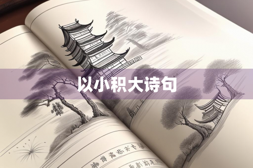 以小积大诗句