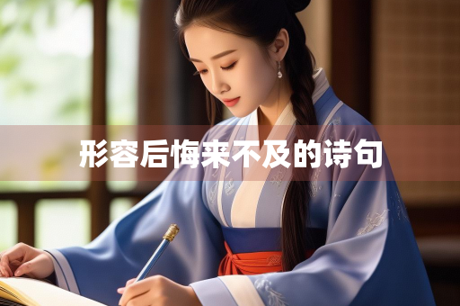 形容后悔来不及的诗句