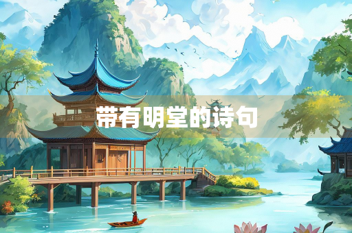 带有明堂的诗句