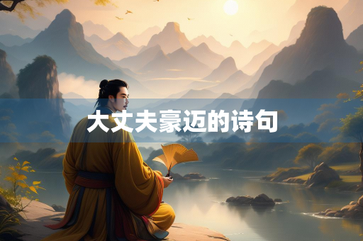 大丈夫豪迈的诗句