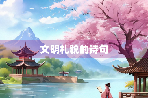 文明礼貌的诗句