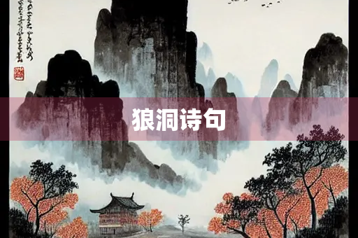 狼洞诗句