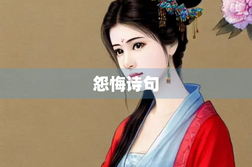 怨悔诗句