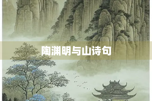 陶渊明与山诗句