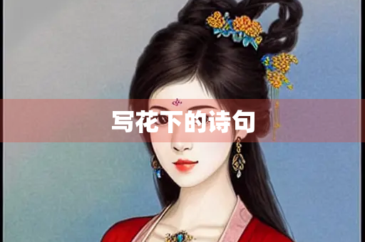 写花下的诗句