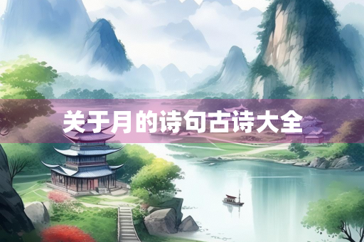 关于月的诗句古诗大全