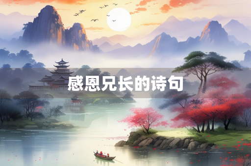 感恩兄长的诗句