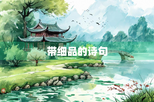 带细品的诗句