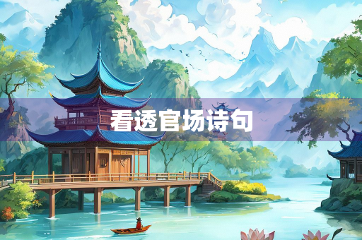 看透官场诗句