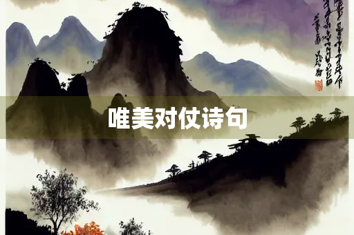 唯美对仗诗句