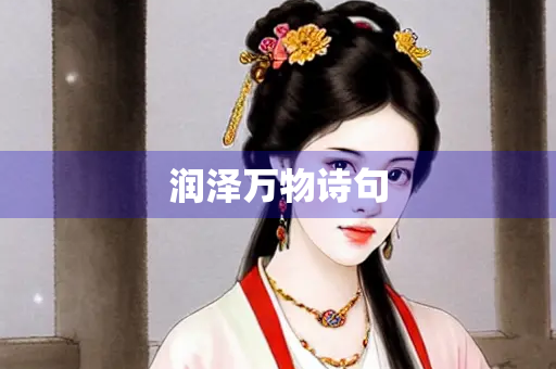 润泽万物诗句
