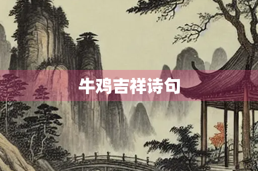 牛鸡吉祥诗句
