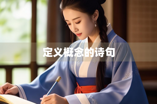 定义概念的诗句