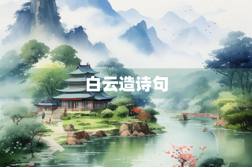 白云造诗句
