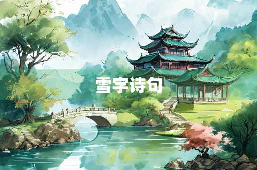 雪字诗句