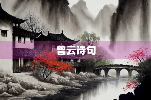 曾云诗句