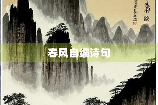 春风自编诗句