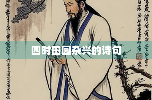 四时田园杂兴的诗句
