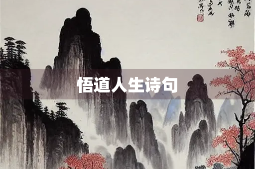 悟道人生诗句