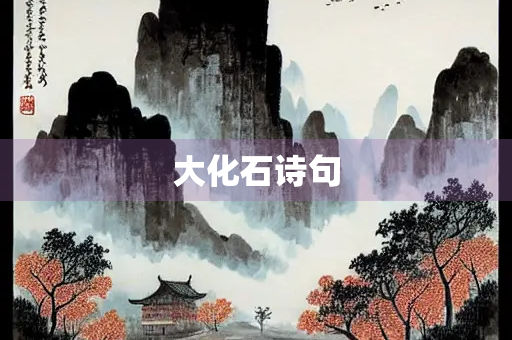 大化石诗句