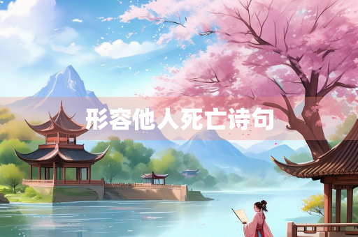 形容他人死亡诗句