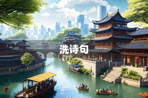 洗诗句