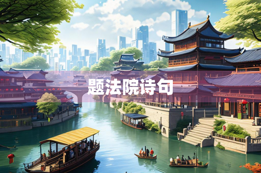 题法院诗句